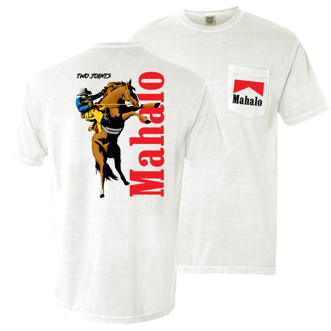 Mahalo Pocket Tee – Two Joints Surf Co.