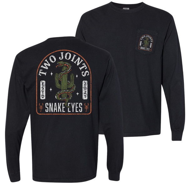 Snake Eyes Long Sleeve Pocket Tee – Two Joints Surf Co.