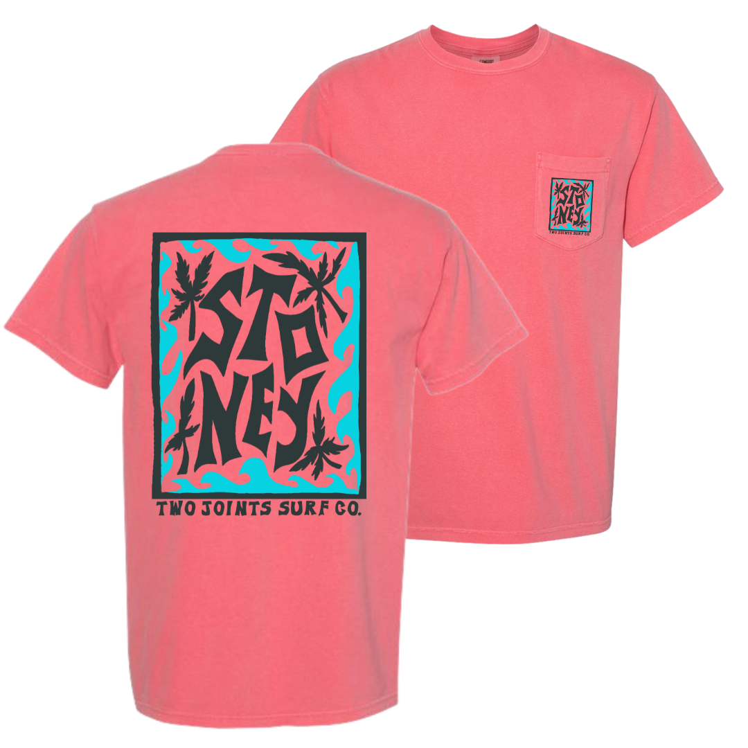 Two Joints - Stoney Tee - XL - Watermelon Main Image