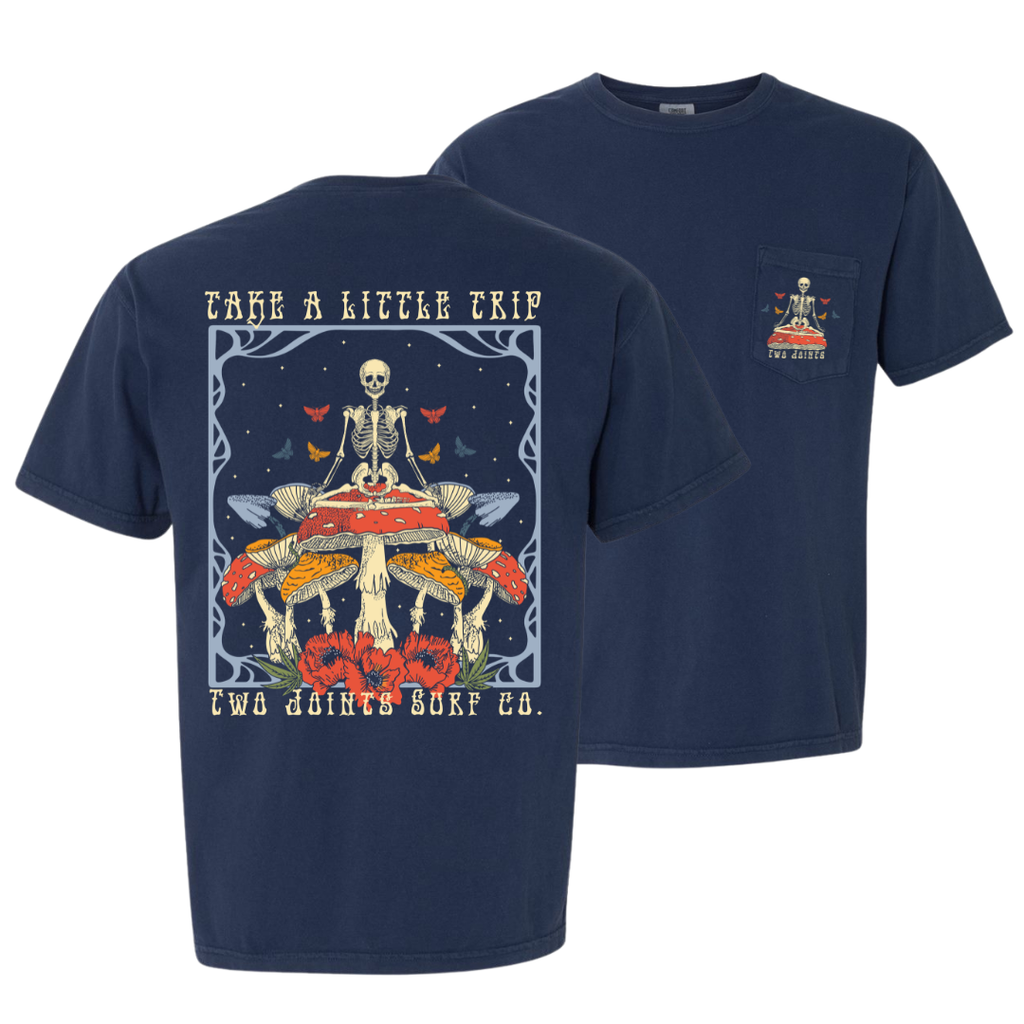 Good Times Roll Pocket Tee – Two Joints Surf Co.