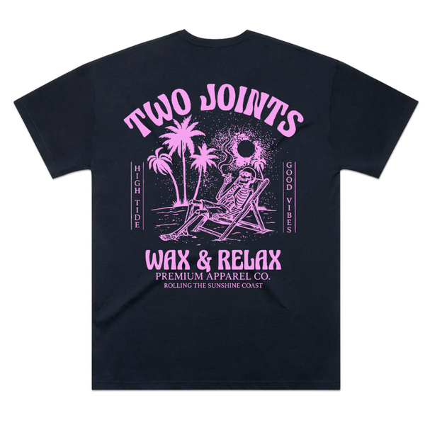 Wax & Relax - Premium Heavy Tee – Two Joints Surf Co.