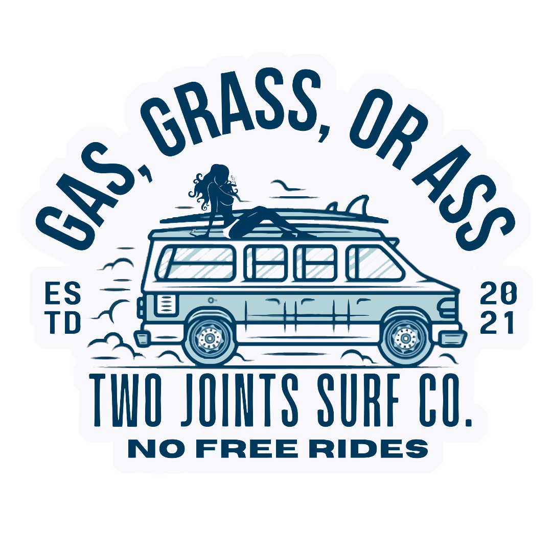 No Free Rides Edited No Free Rides Decal – Two Joints Surf Co.